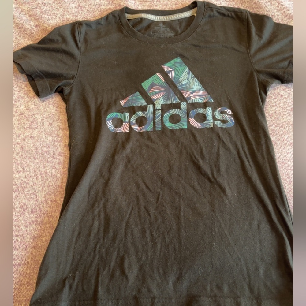Adidas Black Graphic T-Shirt